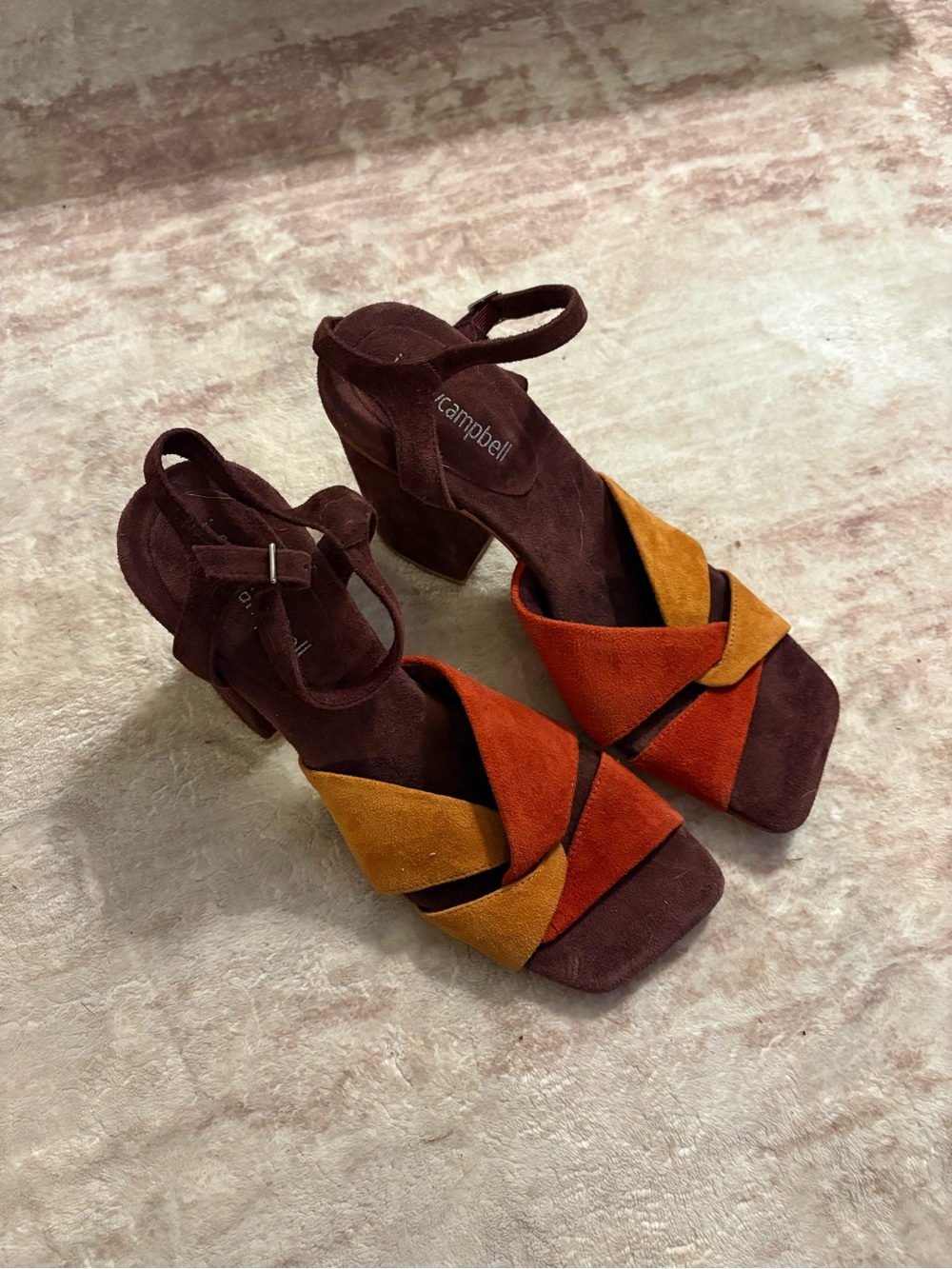 Jeffrey Campbell Suede Color Block Heels